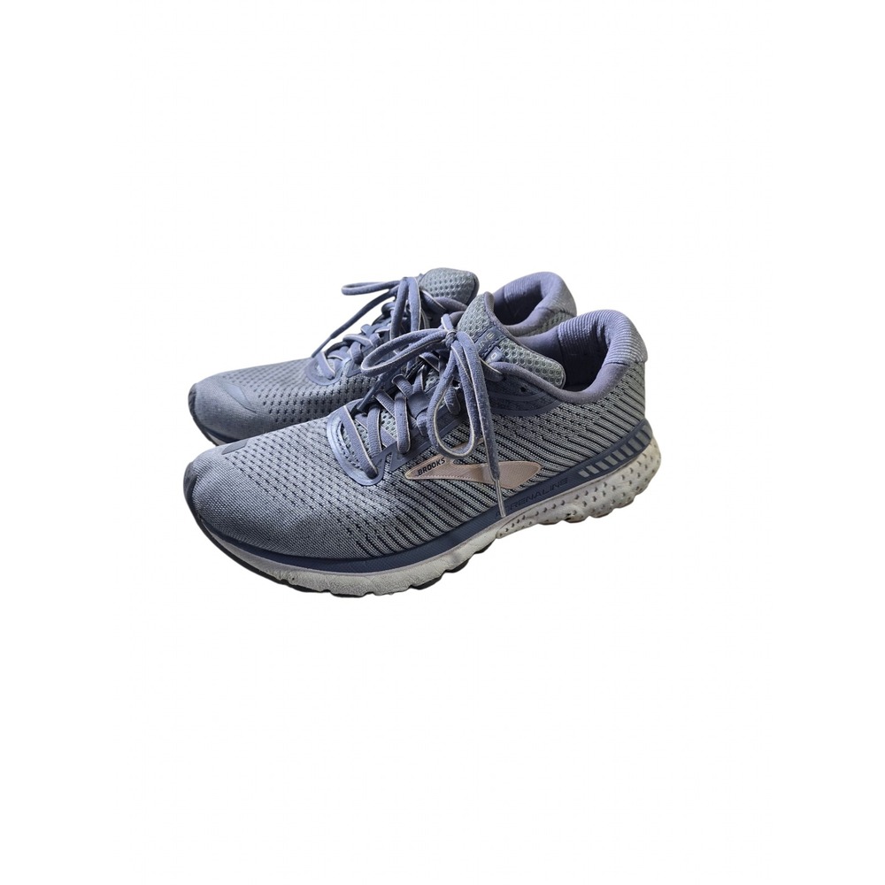 Brooks Adrenaline GTS 20 Womens Running Shoes Blue Grey Rose Gold Size 7